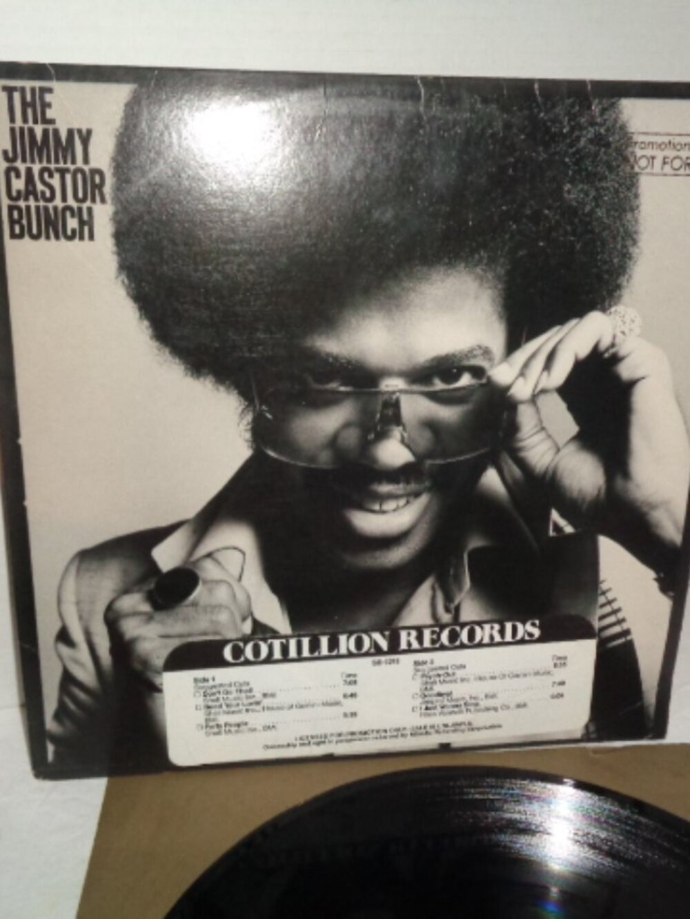 The Jimmy Castor Bunch, Self Titled Promo Copy LP. Record Album 1979